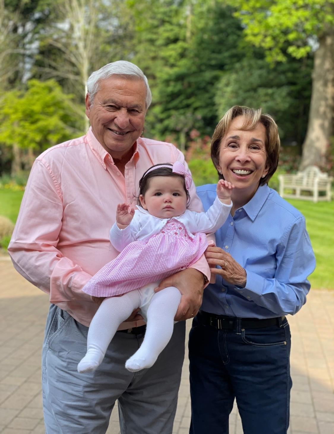 With my husband Walid and our granddaughter Alia