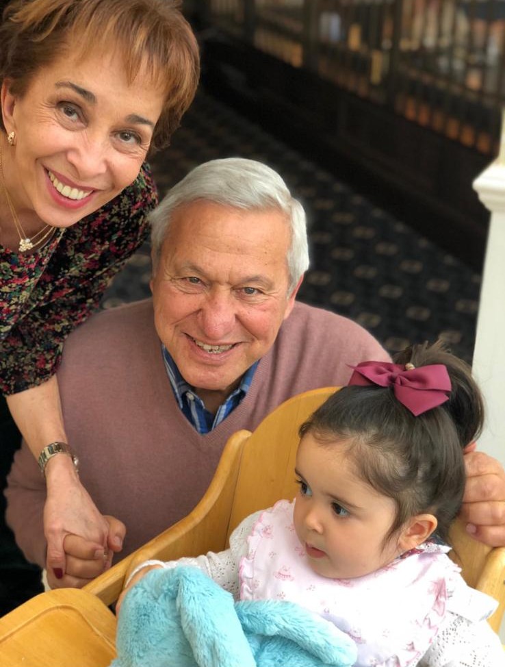 With my husband Walid and our granddaughter Basma