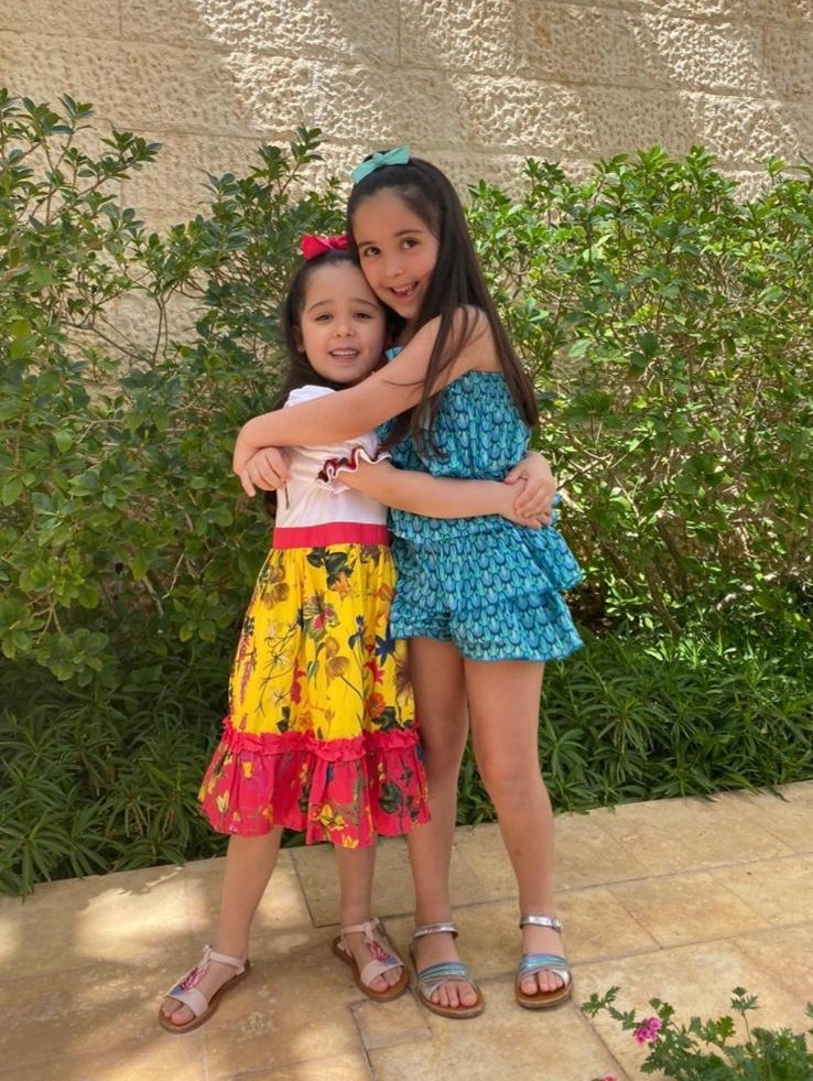 My granddaughters Haya and Basma