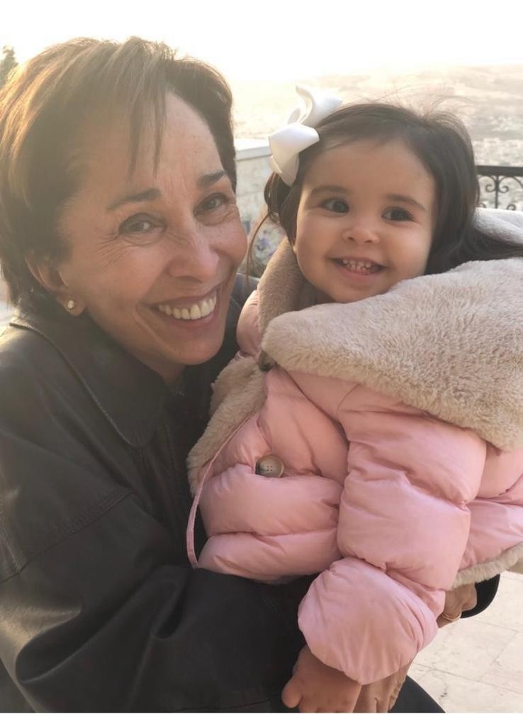 With my granddaughter Basma