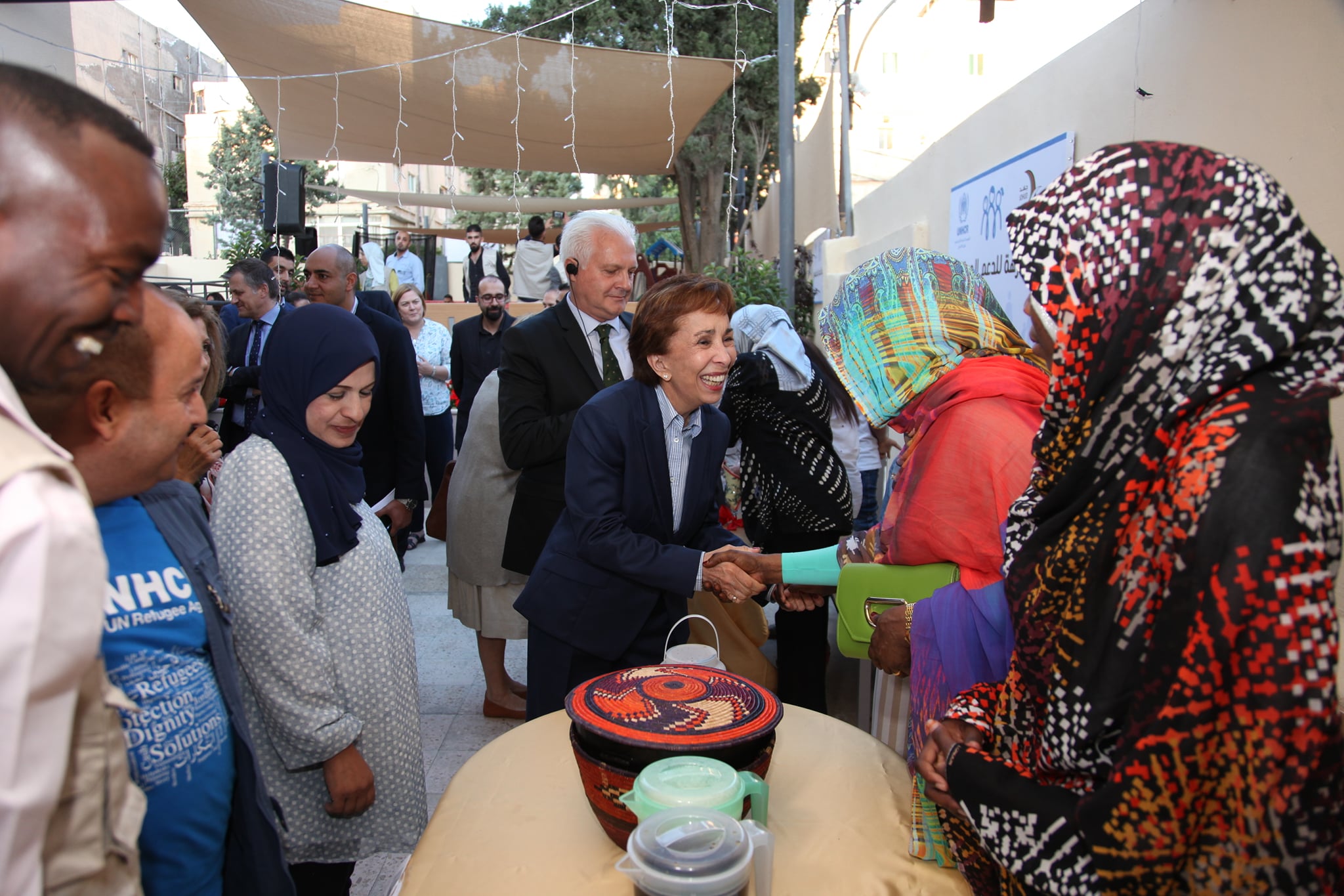 Meeting with refugees from different nationalities at Al-Nuzha Community Support Center - 2021