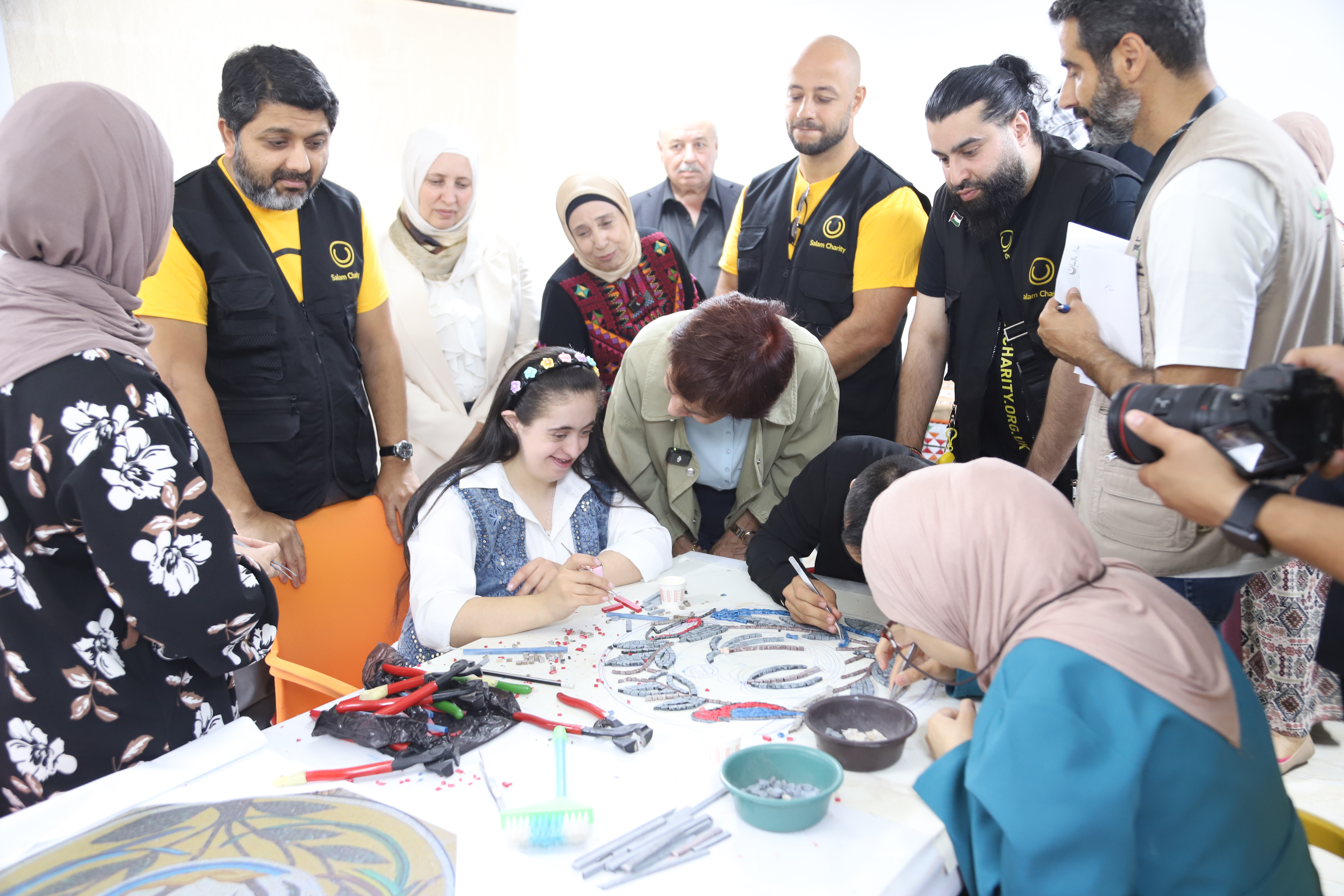 With our partners from Salam Charity UK, at Bashaer Al-Noor Charity Association, Madaba - 2025