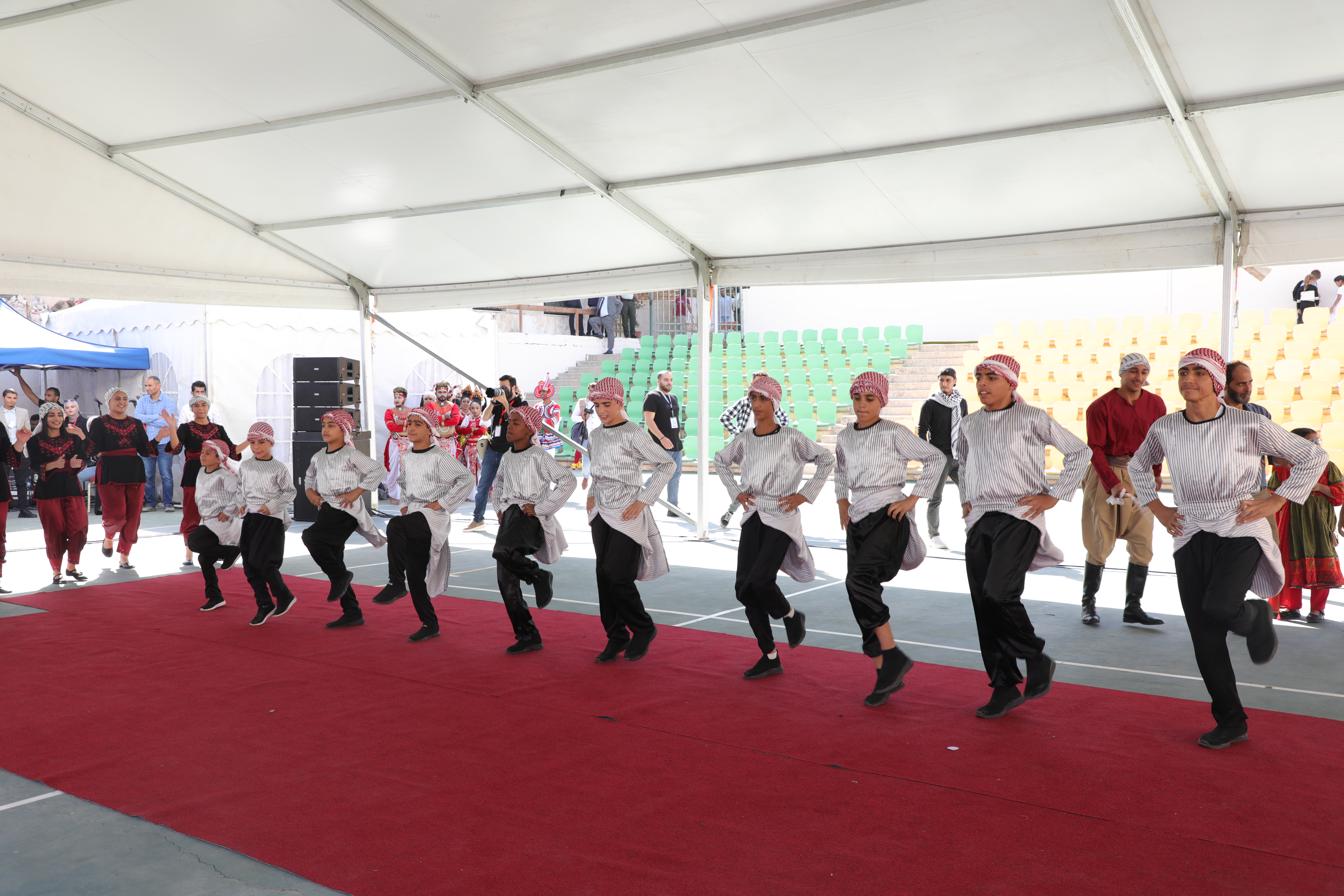 Mabarrat Um Al Hussein boys performing Dabkeh