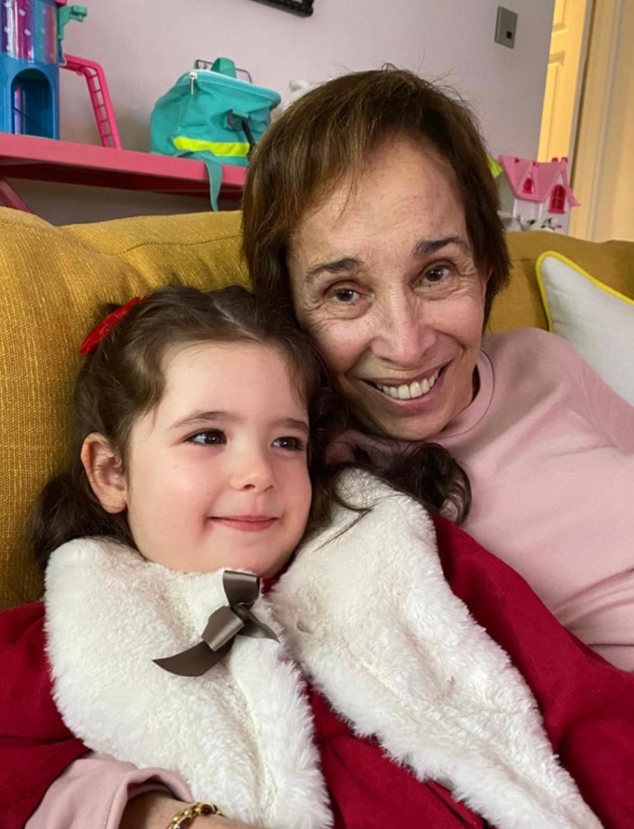 With my granddaughter Alia